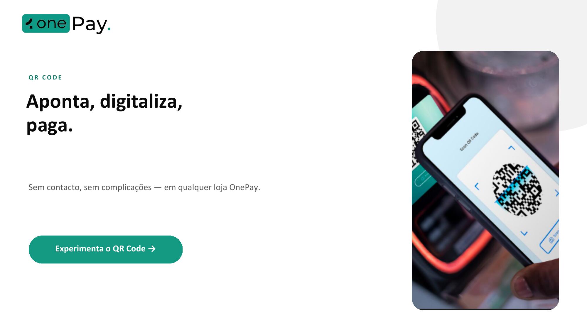 QR Code: Aponta, digitaliza, paga.